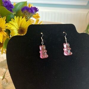 Gummy Bear Earrings - Pink - NWT - Pink dangle earrings